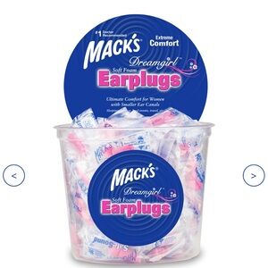 Mack's Dreamgirl Soft Foam Earplugs 100 Count